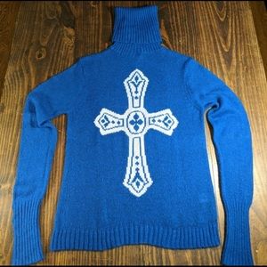 Wildfox: wool blend blue sweater S